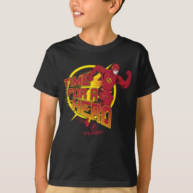 The Flash | "Time For A Hero" Graphic T-Shirt (Front)