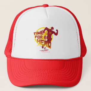 The Flash "Time For A Hero" Graphic Trucker Hat