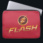 The Flash | TV Show Logo Laptop Sleeve<br><div class="desc">Check out the logo for The Flash television show,  featuring his name written in gold below the lightning bolt logo.</div>