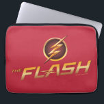 The Flash | TV Show Logo Laptop Sleeve<br><div class="desc">Check out the logo for The Flash television show,  featuring his name written in gold below the lightning bolt logo.</div>