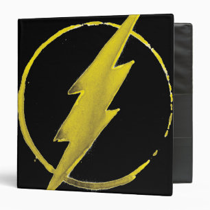 The Flash Yellow Chest Emblem 3 Ring Binder