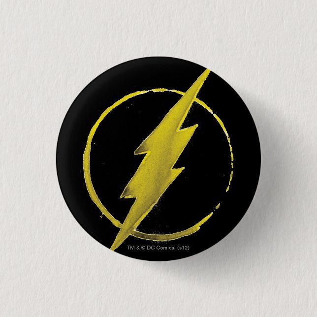 The Flash | Yellow Chest Emblem Button (Front)