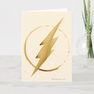 The Flash Yellow Chest Emblem Card