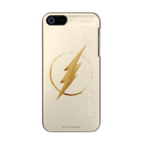 The Flash | Yellow Chest Emblem Metallic Phone Case For iPhone SE/5/5s