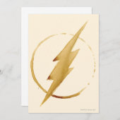 The Flash | Yellow Chest Emblem Invitation (Front/Back)