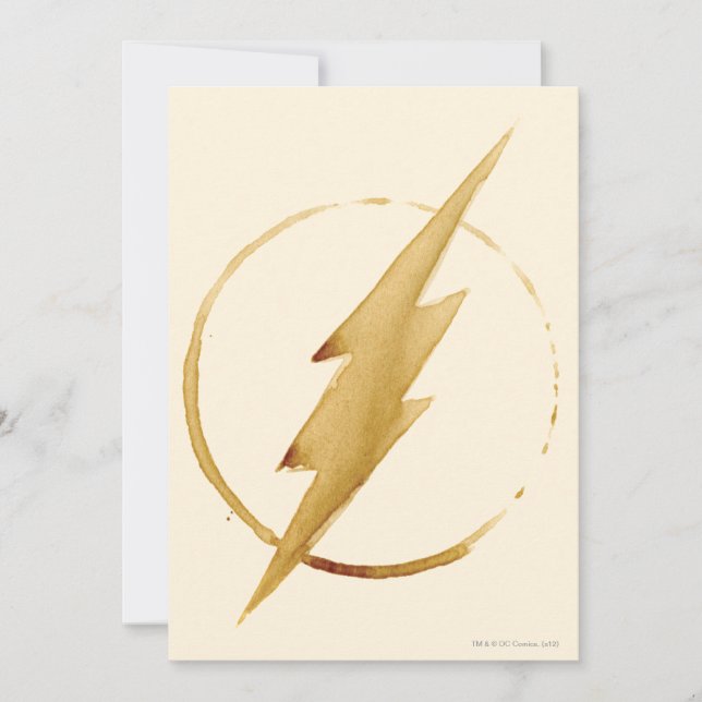 The Flash | Yellow Chest Emblem Invitation (Front)