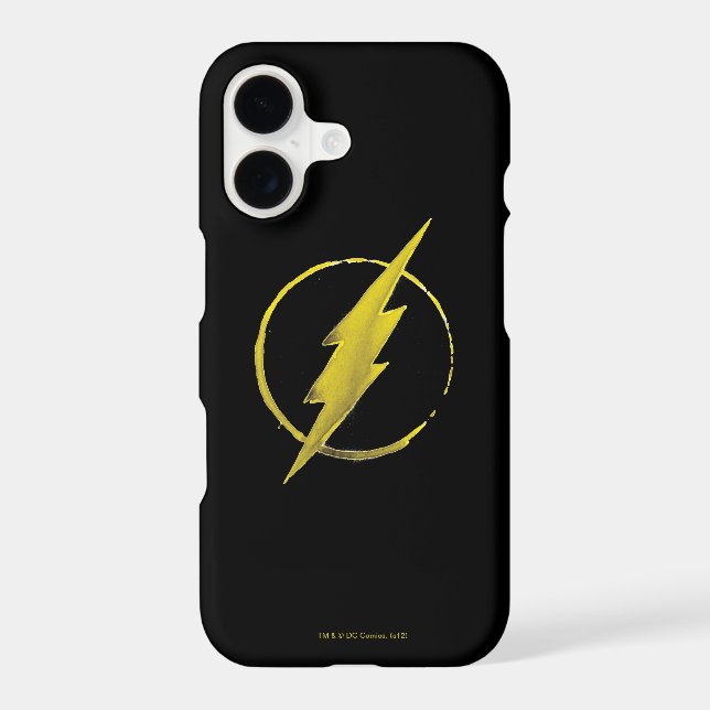 The Flash | Yellow Chest Emblem Iphone Case (Back)