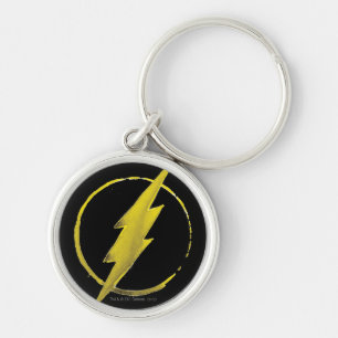 The Flash   Yellow Chest Emblem Keychain