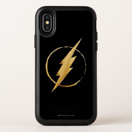 The Flash | Yellow Chest Emblem OtterBox Symmetry iPhone X Case