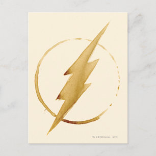 The Flash Yellow Chest Emblem Postcard