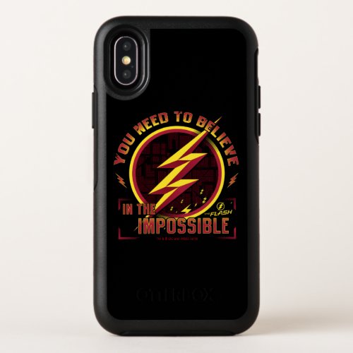 The Flash  You Need To Believe In The Imposible OtterBox Symmetry iPhone X Case