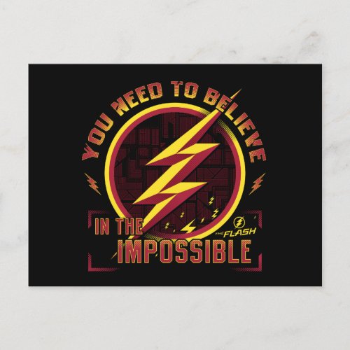 The Flash  You Need To Believe In The Imposible Postcard