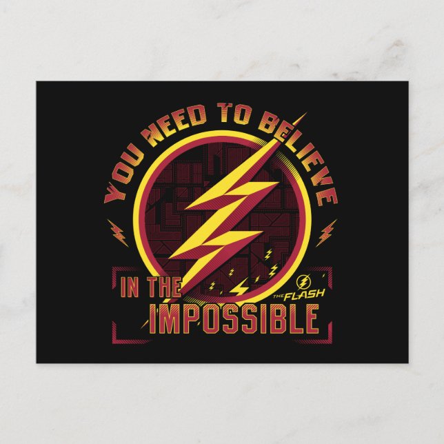 The Flash | You Need To Believe In The Imposible Postcard (Front)