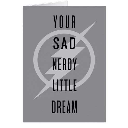 The Flash | "Your Sad Nerdy Little Dream" Cards (Front)