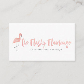 The Flashy Flamingo Business Card