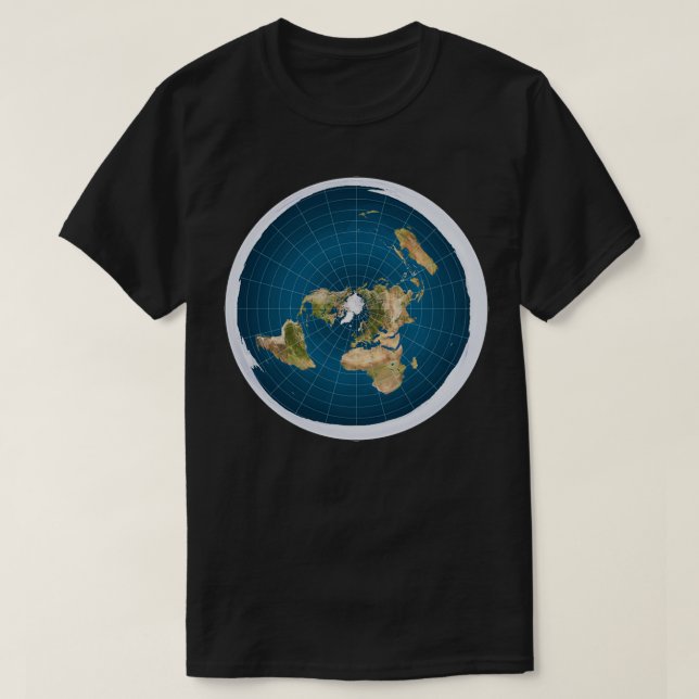 The FlatEarth T-Shirt (Design Front)