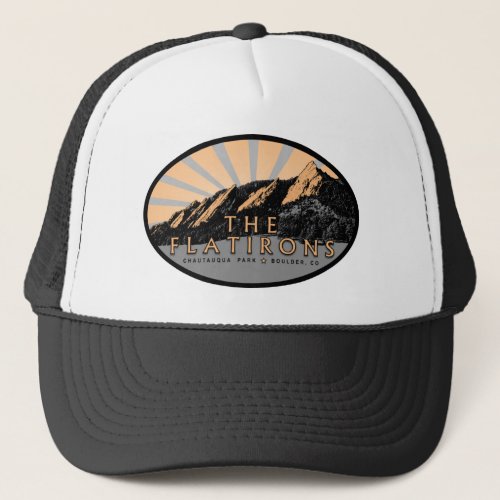 The Flatirons Chautauqua Park Boulder Colorado Trucker Hat