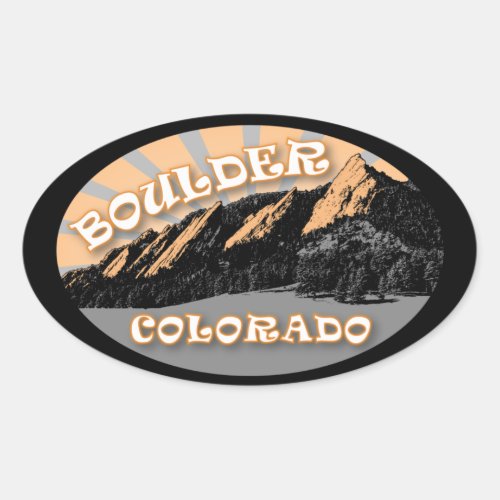 The Flatirons Chautauqua Park Boulder Stickers