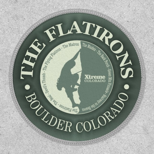 The Flatirons (Climbing)  Patch (Front)