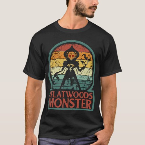 The Flatwoods Monster Retro Alien Braxton County  T_Shirt