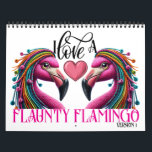 The Flaunty Flamingo Version 1 Calendar<br><div class="desc">Version 2 Follows. This one is pretty as well as fun and quirky. Version 2 is a bit more artsy (although cute). I love them both, and hope you do too. I have a few great calendars you might want to check out. I love doing them; yet, I spend forever...</div>