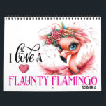 The Flaunty Flamingo Version 2 Calendar<br><div class="desc">Version 1 was posted last night. This one is pretty as well as a bit fun and quirky. I love them both, and hope you do too. I have a few great calendars you might want to check out. I love doing them; yet, I spend forever researching the art, communicating...</div>
