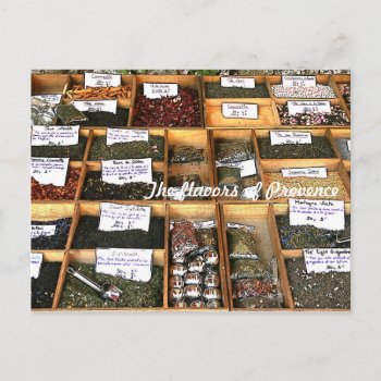 The Flavors Of Provence Postcard by myworldtravels at Zazzle