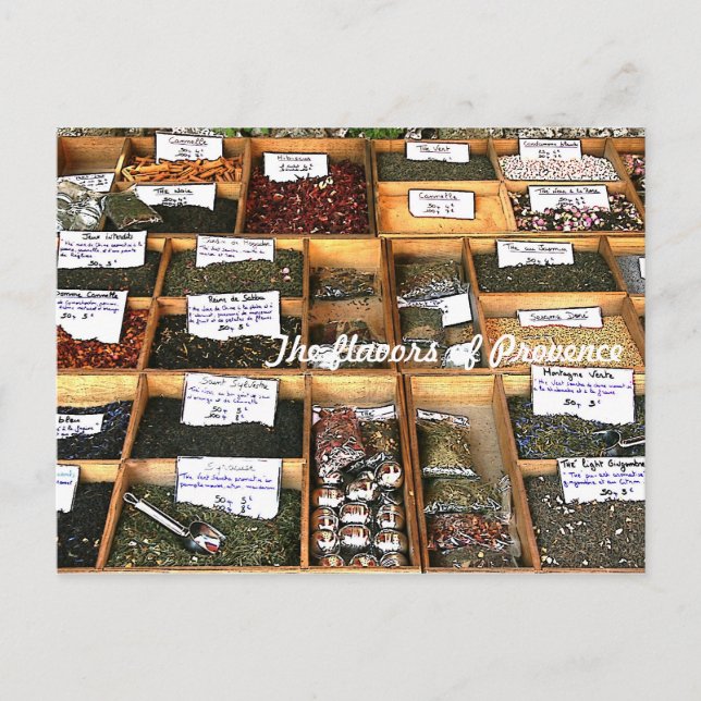 The flavors of Provence postcard (Front)