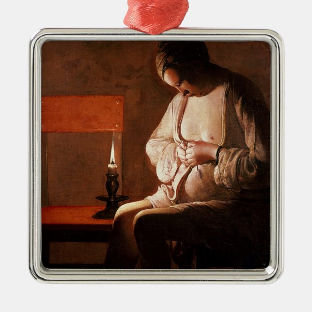 The Flea Catcher Metal Ornament (Front)