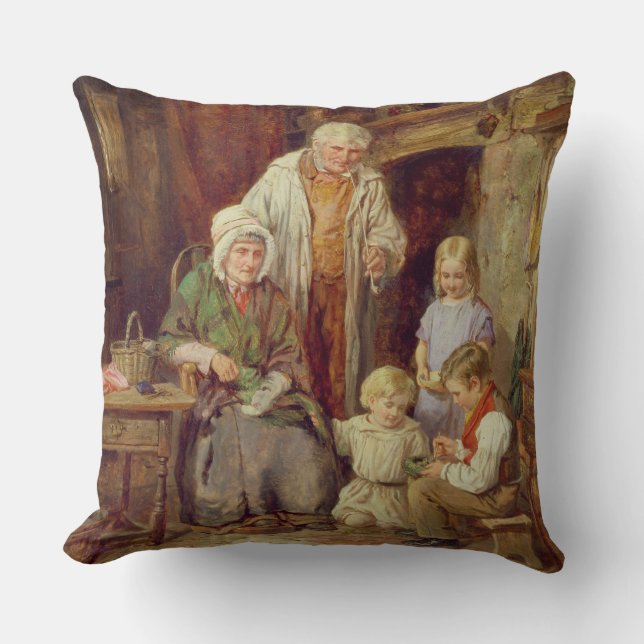 The Fledglings Throw Pillow (Front)
