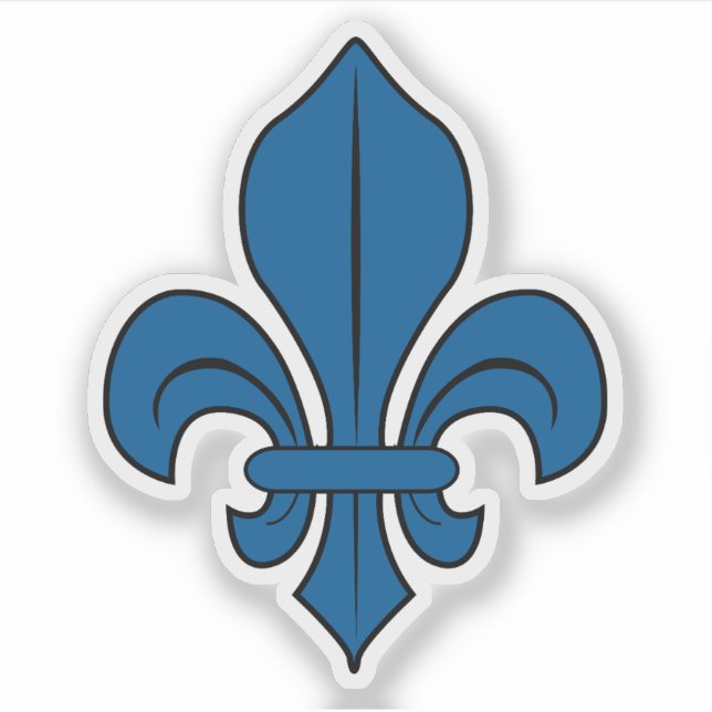 The Fleur-de-lis symbol, Montreal flag, Canada Sticker (Front)