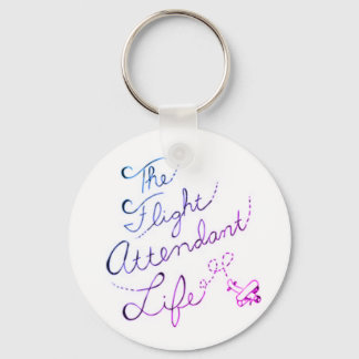 The Flight Attendant Life Bubble Keychain