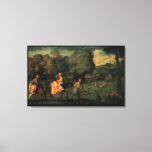 The Flight into Egypt, 1500s Canvas Print