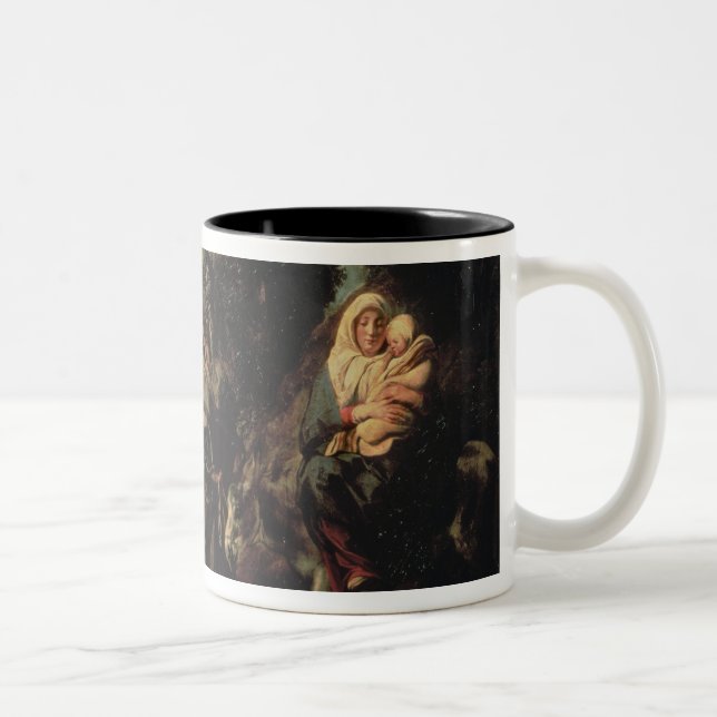 The Flight into Egypt, 17th century Two-Tone Coffee Mug (Right)