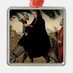 The Flight into Egypt 2 Metal Ornament