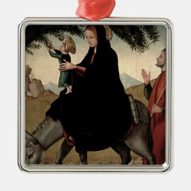 The Flight into Egypt 2 Metal Ornament (Front)