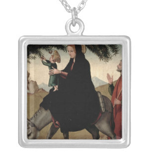 The Flight into Egypt 2 Silver Plated Necklace
