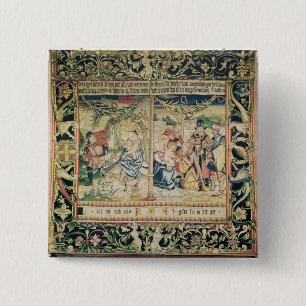 The Flight into Egypt and the Adoration of Pinback Button