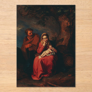 The Flight into Egypt by Abraham Bloemaert Acrylic Invitations