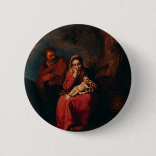 The Flight into Egypt by Abraham Bloemaert Button
