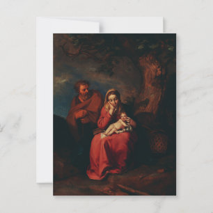 The Flight into Egypt by Abraham Bloemaert  Postcard