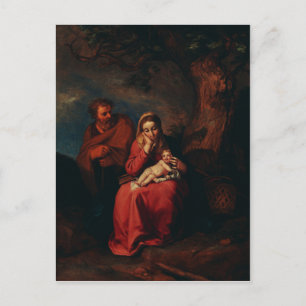 The Flight into Egypt by Abraham Bloemaert Postcard