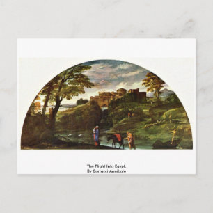 The Flight Into Egypt, By Carracci Annibale Postcard