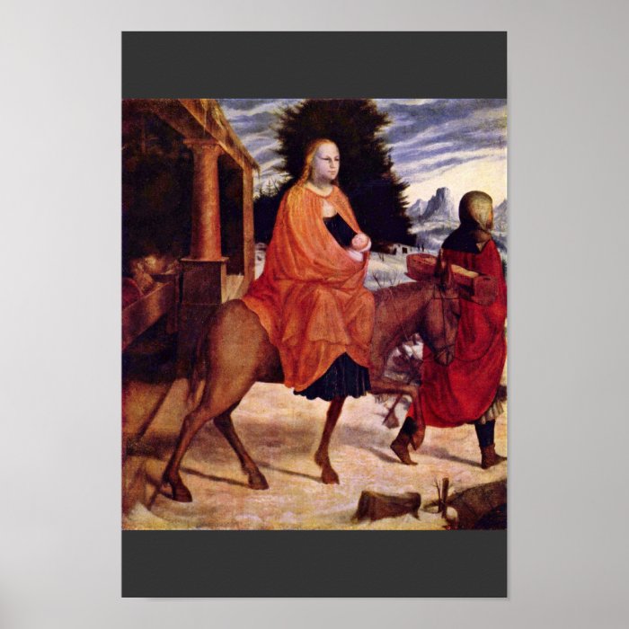 The Flight Into Egypt By Monogrammist A. B. Poster