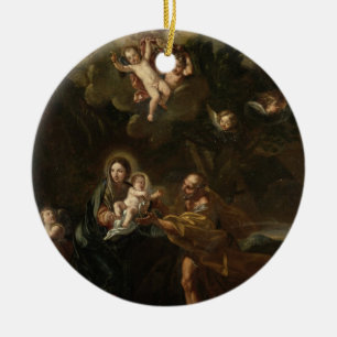 The Flight into Egypt Ceramic Ornament