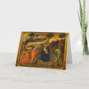 The Flight Into Egypt Christmas Holiday Card