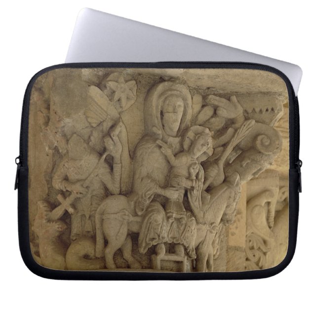 The Flight into Egypt, column capital relief from Laptop Sleeve (Front)