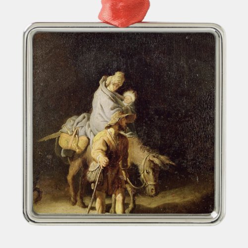 The Flight into Egypt Metal Ornament