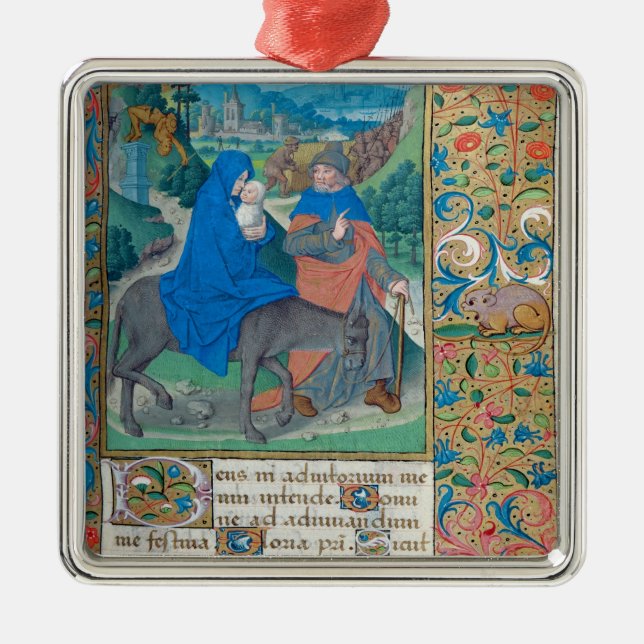 The Flight into Egypt Metal Ornament (Front)