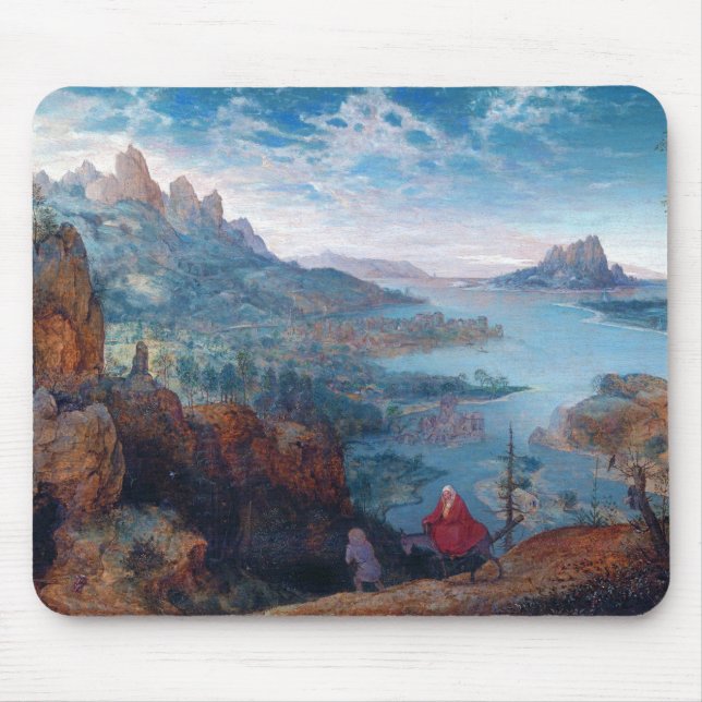The Flight into Egypt, Pieter Bruegel Mouse Pad (Front)